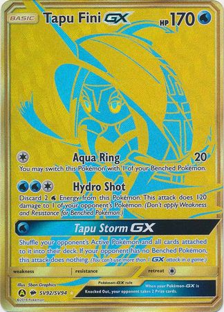 Tapu Fini GX - SV92/SV94 - Shiny Holo Rare