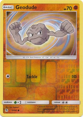 Geodude - 33/68 - Common - Reverse Holofoil