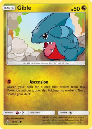 Gible (96) 096/156  SM  Ultra Prism - Common