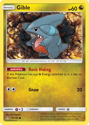 Gible (97) 097/156  SM  Ultra Prism - Common