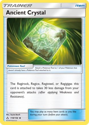 Ancient Crystal 118/156  - Reverse Holofoil SM  Ultra Prism - Uncommon