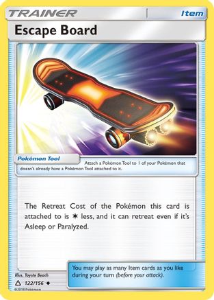 Escape Board 122/156  - Reverse Holofoil SM  Ultra Prism - Uncommon