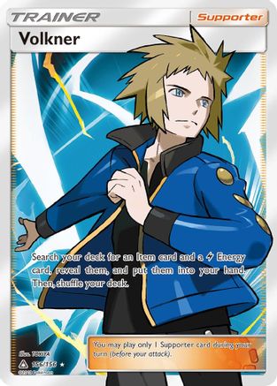 Volkner (Full Art) 156  - Holofoil SM  Ultra Prism - Ultra Rare