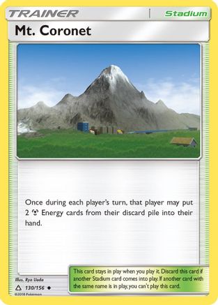Mt. Coronet 130/156  - Reverse Holofoil SM  Ultra Prism - Uncommon