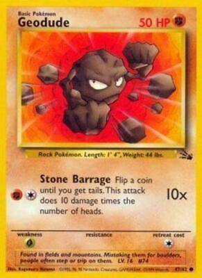 Geodude 047/62  - Unlimited Fossil - Common