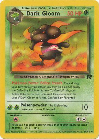 Dark Gloom 036/82  - Unlimited Team Rocket - Uncommon