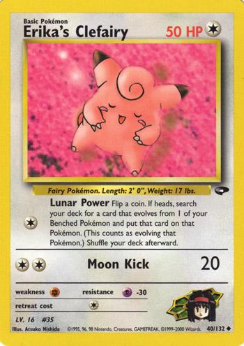 Erika's Clefairy 040/132  - Unlimited Gym Challenge - Uncommon