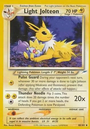 Light Jolteon 048/105  - Unlimited Neo Destiny - Uncommon