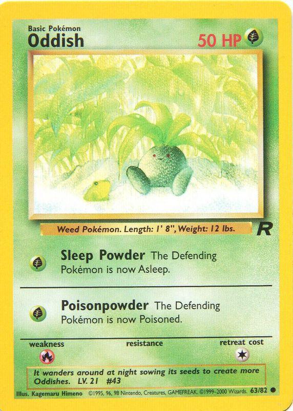 Oddish 063/82  - Unlimited Team Rocket - Common