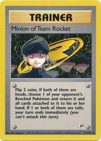 Minion of Team Rocket 113/132  - Unlimited Gym Heroes - Uncommon