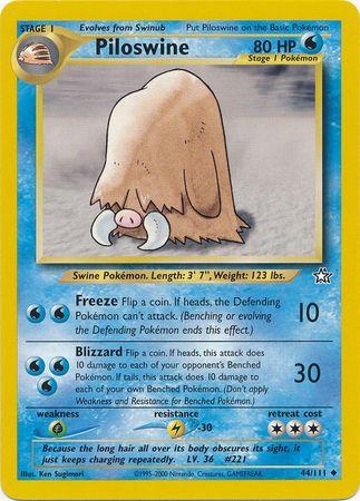 Piloswine 044/111  - Unlimited Neo Genesis - Uncommon