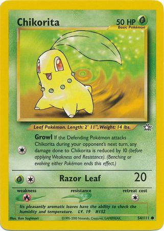 Chikorita (54) 054/111  - Unlimited Neo Genesis - Common