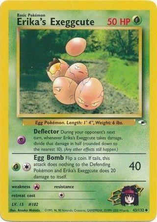 Erika's Exeggcute (43) 043/132  - Unlimited Gym Heroes - Uncommon