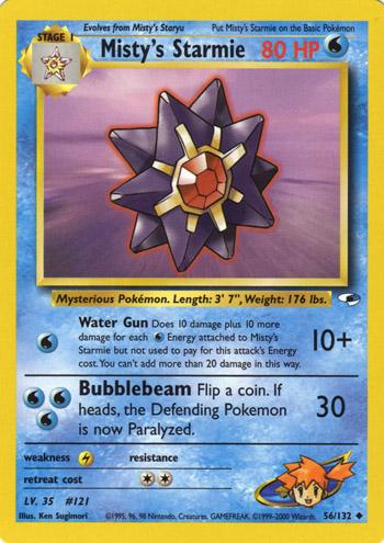 Misty's Starmie 056/132  - Unlimited Gym Heroes - Uncommon