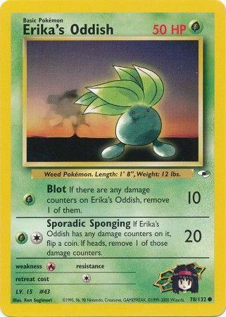 Erika's Oddish (78) 078/132  - Unlimited Gym Heroes - Common