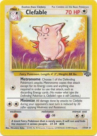 Clefable (17) 017/64  - Unlimited Jungle - Rare