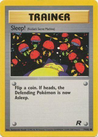 Sleep! (Rocket's Secret Machine) 079/82  - Unlimited Team Rocket - Common