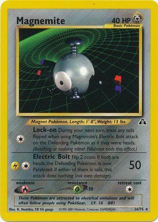 Magnemite (26) 026  - Unlimited Neo Discovery - Rare