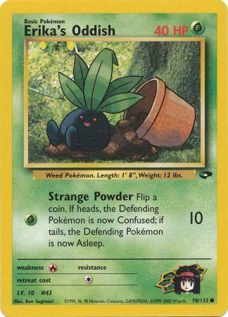 Erika's Oddish 070/132  - Unlimited Gym Challenge - Common