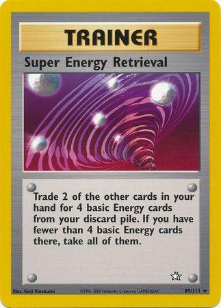 Super Energy Retrieval 089/111  - Unlimited Neo Genesis - Rare