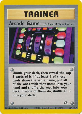Arcade Game (Goldenrod Game Corner) 083/111  - Unlimited Neo Genesis - Rare