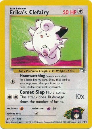 Erika's Clefairy 025/132  - Unlimited Gym Heroes - Rare