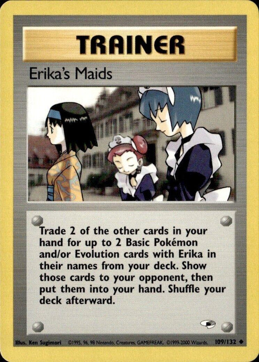 Erika's Maids 109/132  - Unlimited Gym Heroes - Uncommon