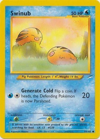 Swinub 084/105  - Unlimited Neo Destiny - Common
