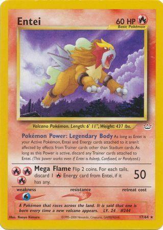 Entei (17) 017/64  - Unlimited Neo Revelation - Rare