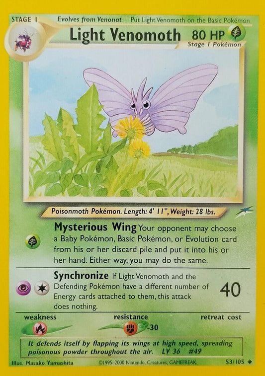 Light Venomoth 053/105  - Unlimited Neo Destiny - Uncommon