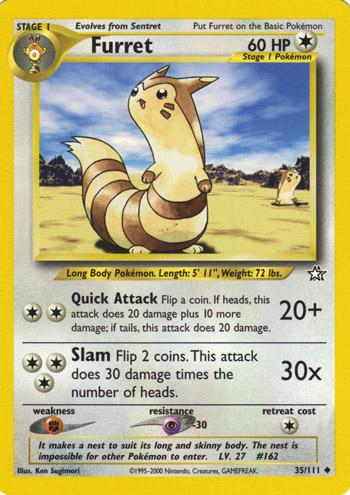 Furret 035/111  - Unlimited Neo Genesis - Uncommon