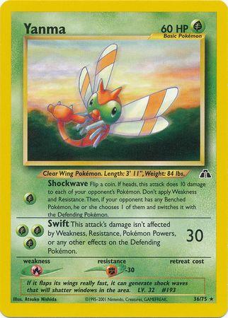 Yanma (36) 036/75  - Unlimited Neo Discovery - Rare