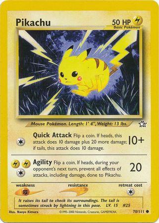 Pikachu 070/111  - Unlimited Neo Genesis - Common