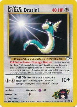 Erika's Dratini 042/132  - Unlimited Gym Heroes - Uncommon