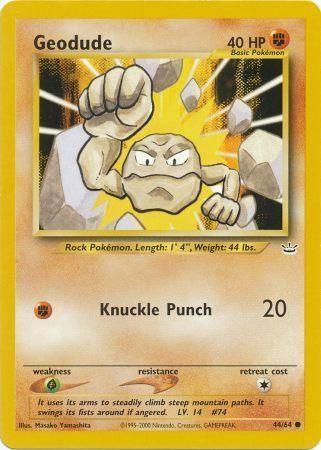 Geodude 044/64  - Unlimited Neo Revelation - Common