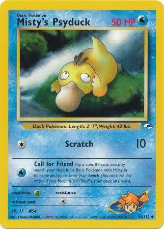 Misty's Psyduck 054/132  - Unlimited Gym Heroes - Uncommon