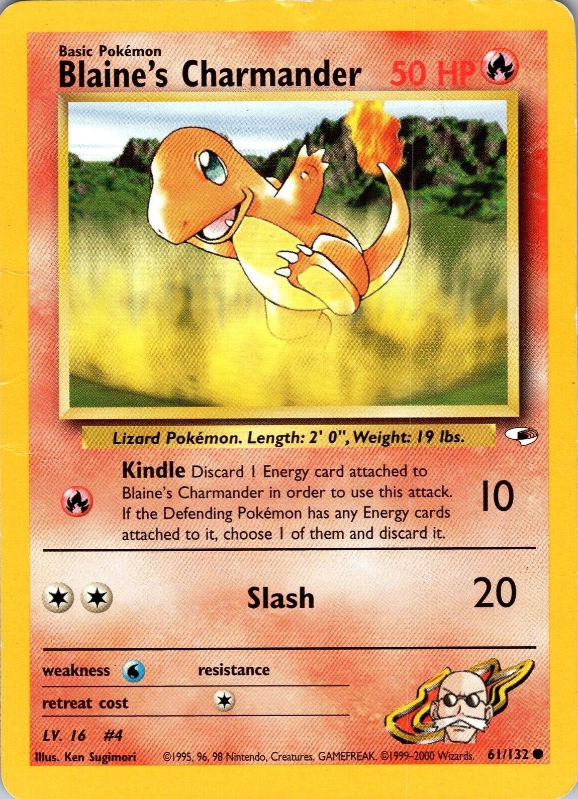 Blaine's Charmander 061/132  - Unlimited Gym Heroes - Common
