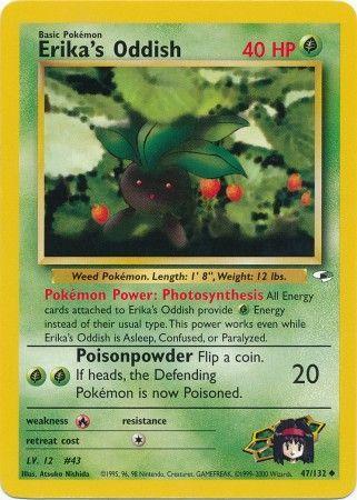 Erika's Oddish (47) 047/132  - Unlimited Gym Heroes - Uncommon