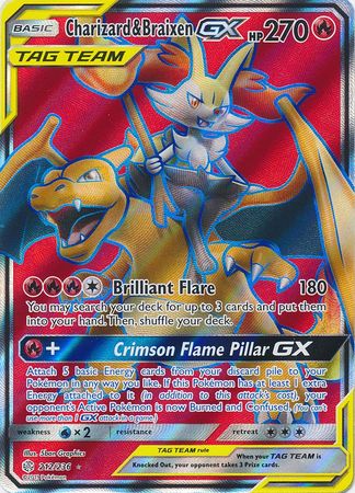 Charizard & Braixen GX (Full Art) - 212/236 - Ultra Rare