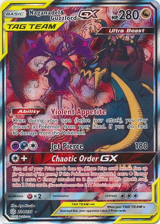Naganadel & Guzzlord GX (Alternate Full Art) - 224/236 - Ultra Rare