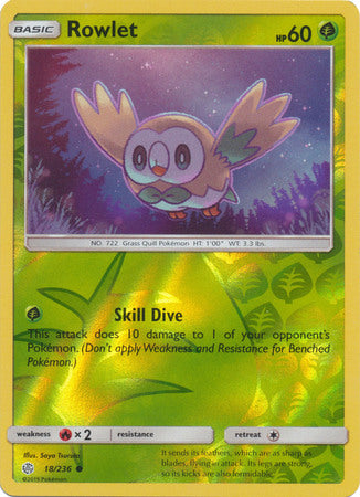 Rowlet - 18/236 - Common - Reverse Holofoil