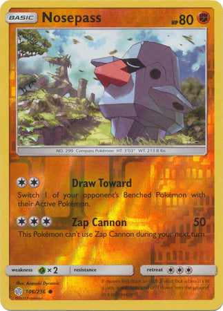 Nosepass - 106/236 - Common - Reverse Holofoil