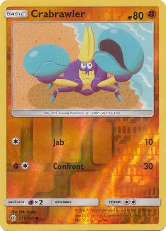 Crabrawler - 121/236 - Common - Reverse Holofoil
