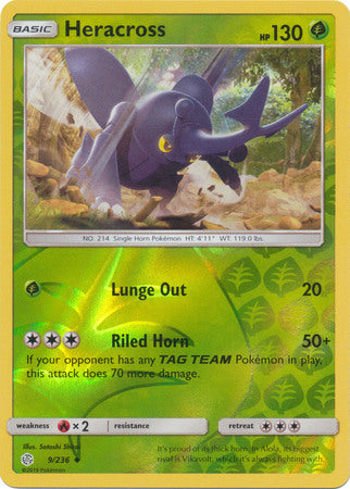 Heracross - 9/236 - Uncommon - Reverse Holofoil