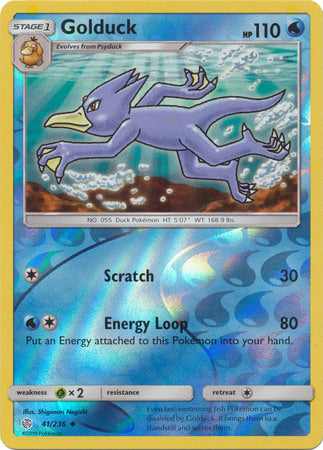 Golduck - 41/236 - Uncommon - Reverse Holofoil