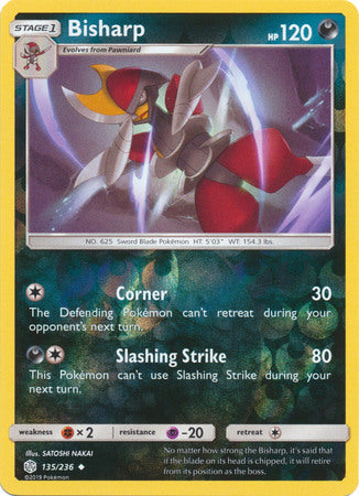 Bisharp - 135/236 - Uncommon - Reverse Holofoil