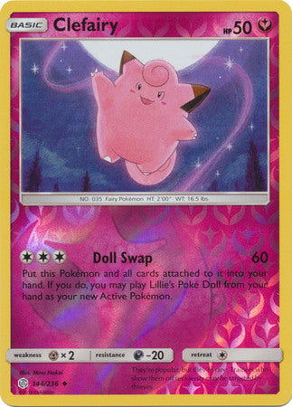 Clefairy - 144/236 - Uncommon - Reverse Holofoil