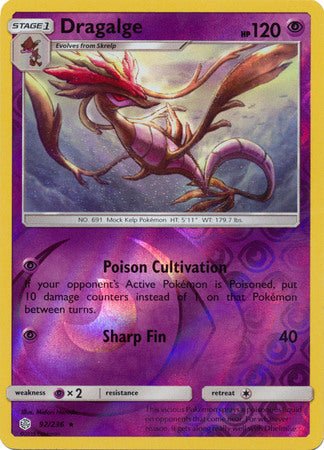 Dragalge - 92/236 - Rare - Reverse Holofoil
