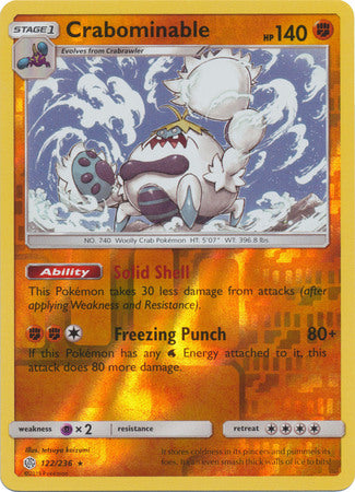 Crabominable - 122/236 - Rare - Reverse Holofoil