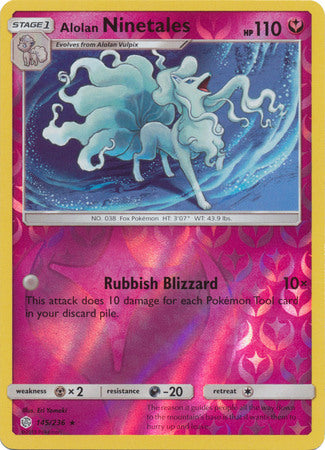 Alolan Ninetales - 145/236 - Reverse Holofoil
